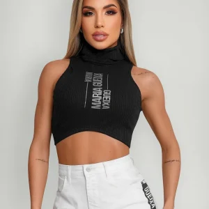 TOP GOLA ALTA CANELADO MARIA GUEIXA