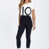 LEGGING COM BOLSOS CINTURA ALTA INFINITY MEDIA COMPRESSAO RIOSOFT PRETO RIO YOGA