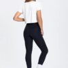 LEGGING COM BOLSOS CINTURA ALTA INFINITY MEDIA COMPRESSAO RIOSOFT PRETO RIO YOGA - Imagem 3