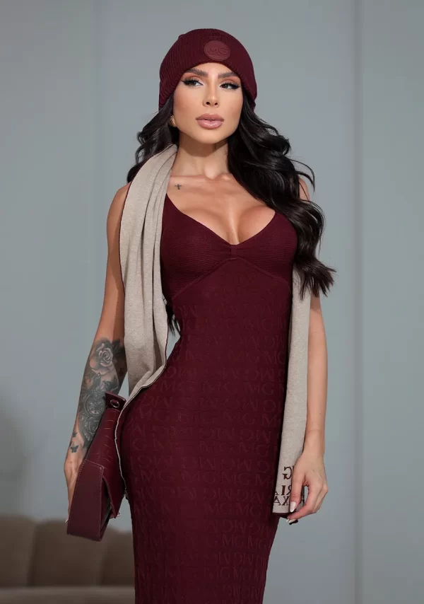 VESTIDO MIDI TRICOT SILHUETA MARIA GUEIXA - Imagem 6
