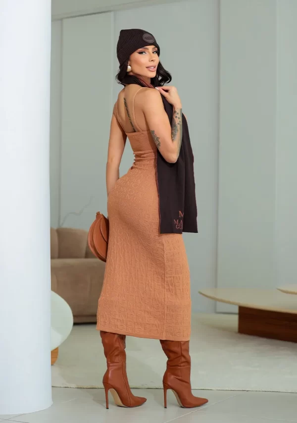 VESTIDO MIDI TRICOT SILHUETA MARIA GUEIXA - Imagem 3