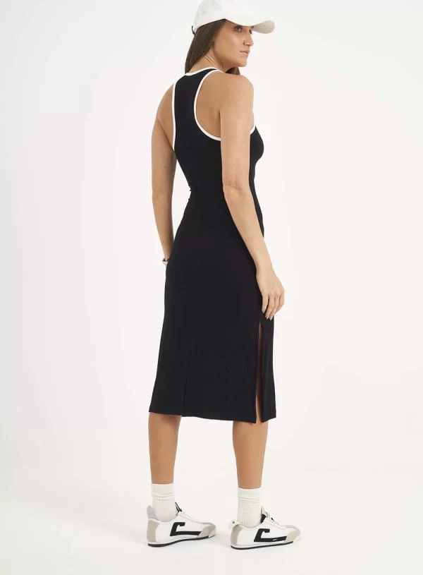 VESTIDO CANELADO MIDI SLIM FIT  COLCCI - Imagem 3