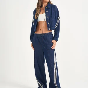 CALCA JEANS WIDE LEG DUNNAH LOW COLCCI