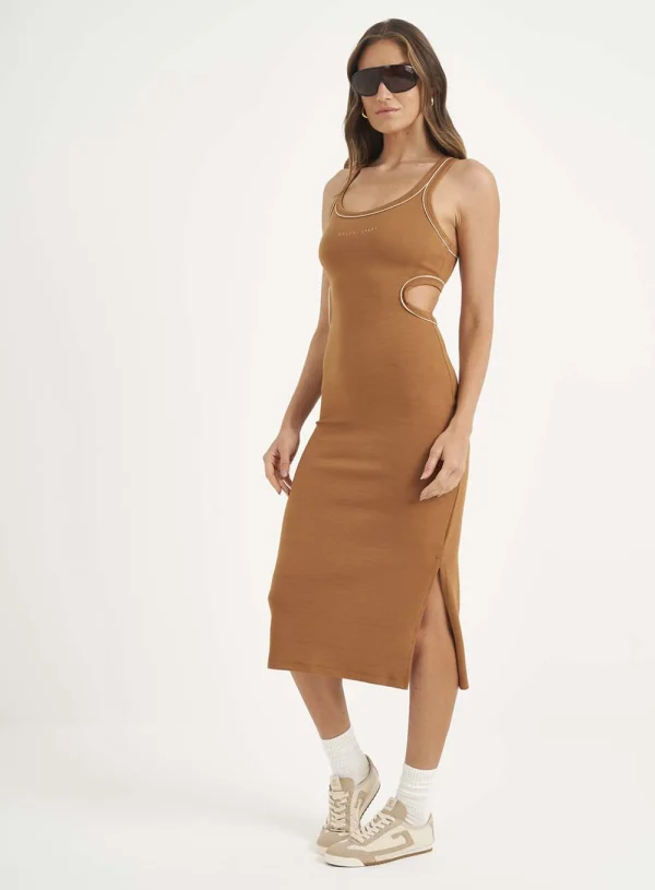 VESTIDO MIDI SLIM CUT OUT COLCCI
