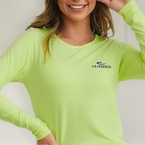 CAMISETA MANGA LONGA COOL CAJUBRASIL